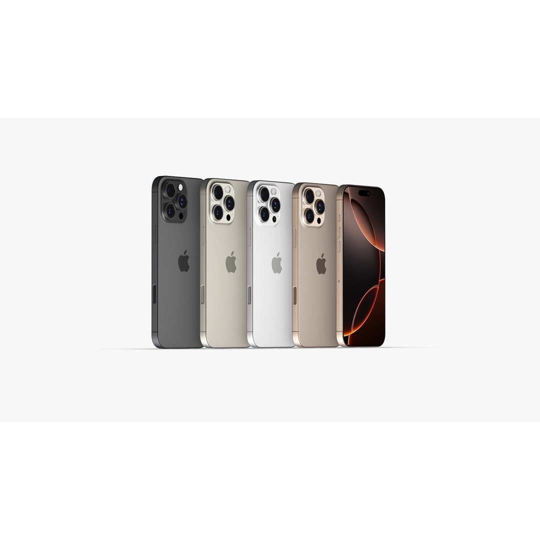 iPhone 16 Collection 3D Model – High Poly PBR Asset, E3D & OBJ Formats - View 3