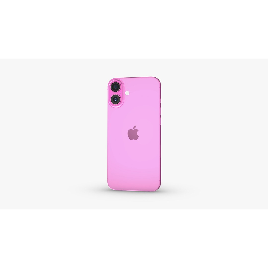 iPhone 16 Collection 3D Model – High Poly PBR Asset, E3D & OBJ Formats - View 44