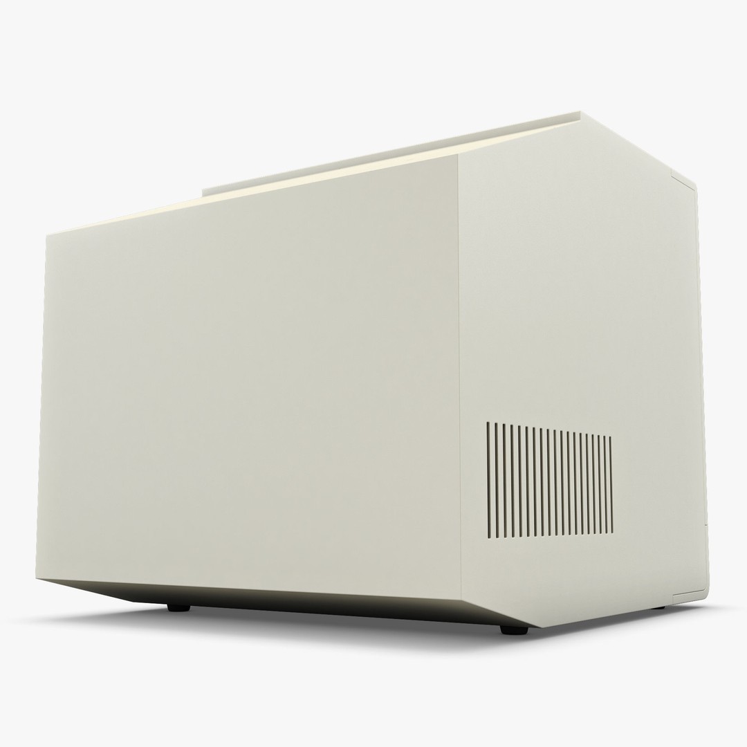CRT Monitor 3D Model – High Poly Vintage Display, FBX, OBJ - View 10