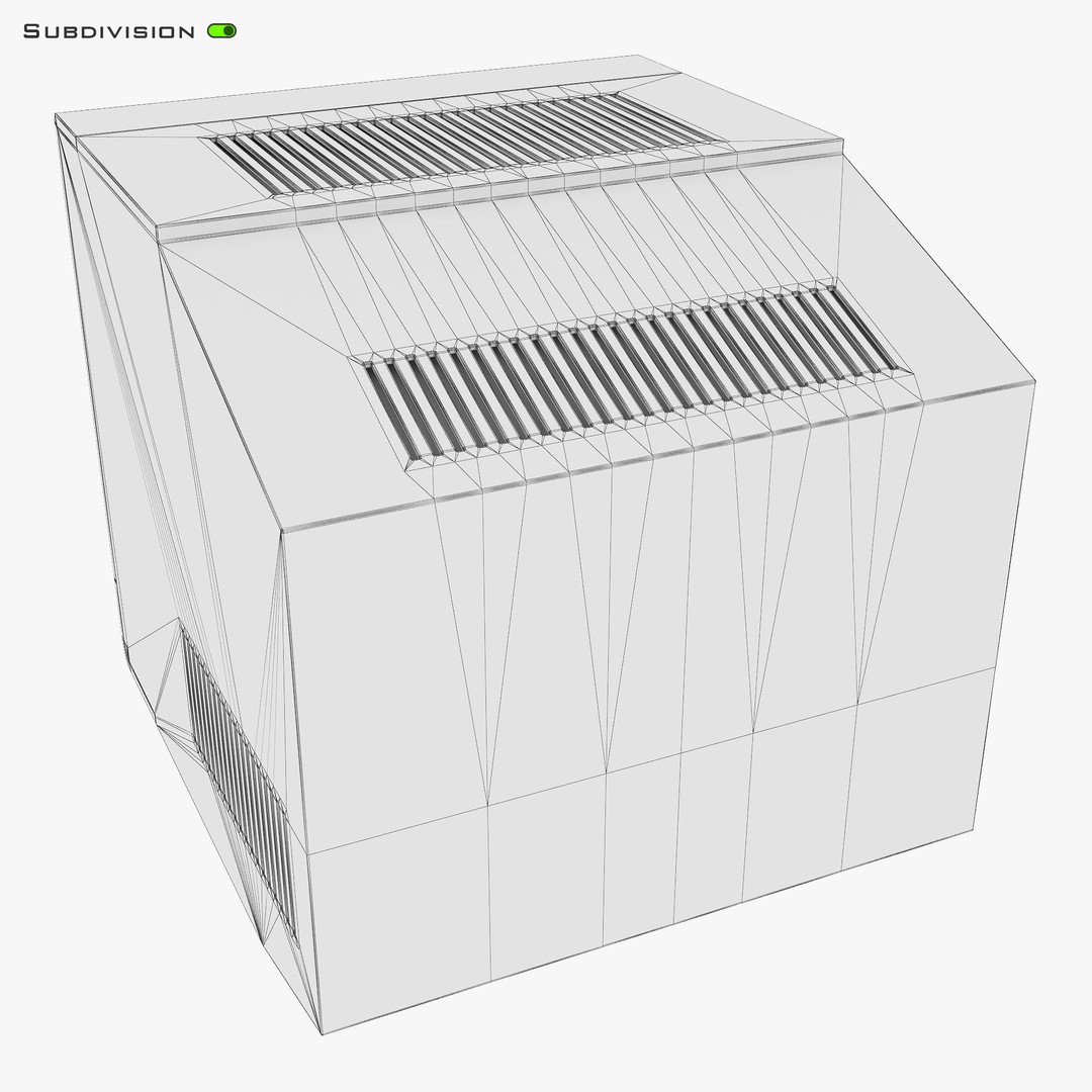 CRT Monitor 3D Model – High Poly Vintage Display, FBX, OBJ - View 20