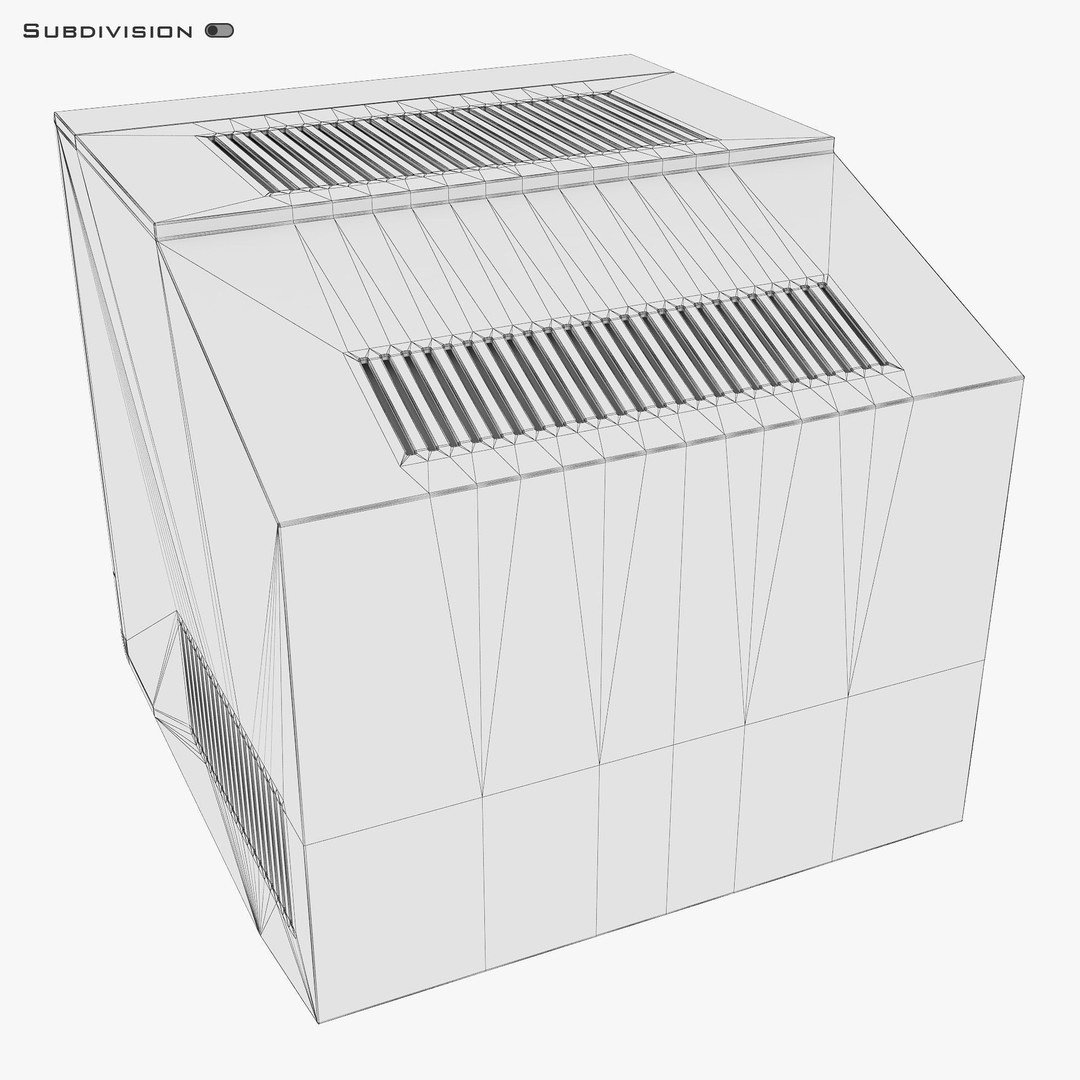 CRT Monitor 3D Model – High Poly Vintage Display, FBX, OBJ - View 21