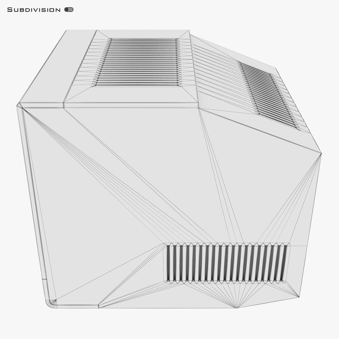 CRT Monitor 3D Model – High Poly Vintage Display, FBX, OBJ - View 27
