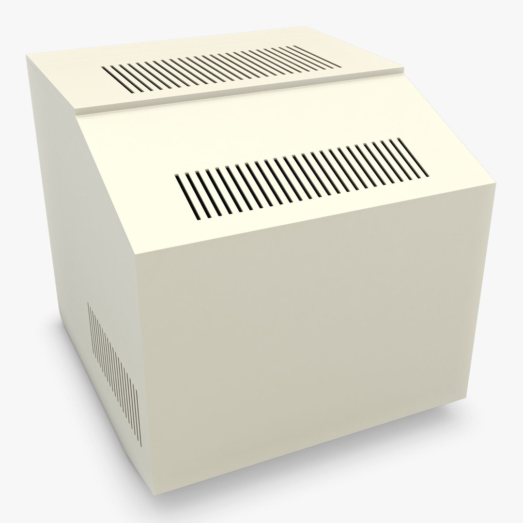 CRT Monitor 3D Model – High Poly Vintage Display, FBX, OBJ - View 6