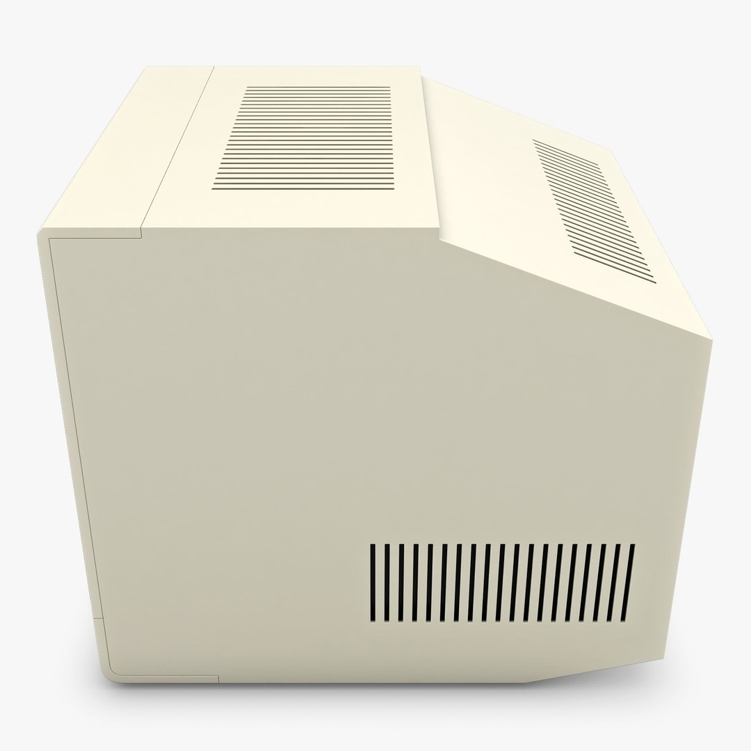 CRT Monitor 3D Model – High Poly Vintage Display, FBX, OBJ - View 9