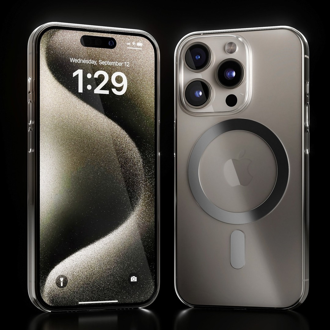 Apple iPhone 15 Pro 3D Model – High Poly PBR Asset, FBX, Game Ready - View 7
