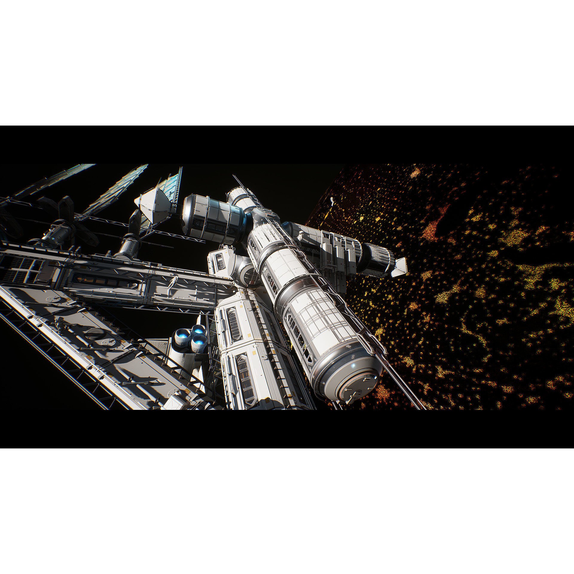 Orbital Space Station Kit - Low-Poly Game-Ready 3D Model - View 6