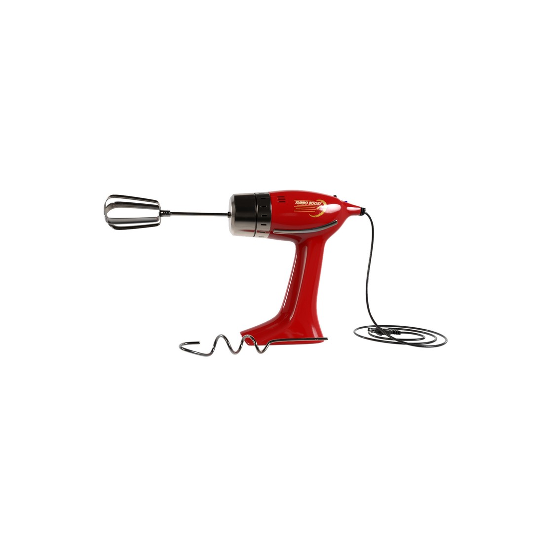Hand Mixer 3D Model – Realistic Kitchen Appliance, Blender Format - View 5