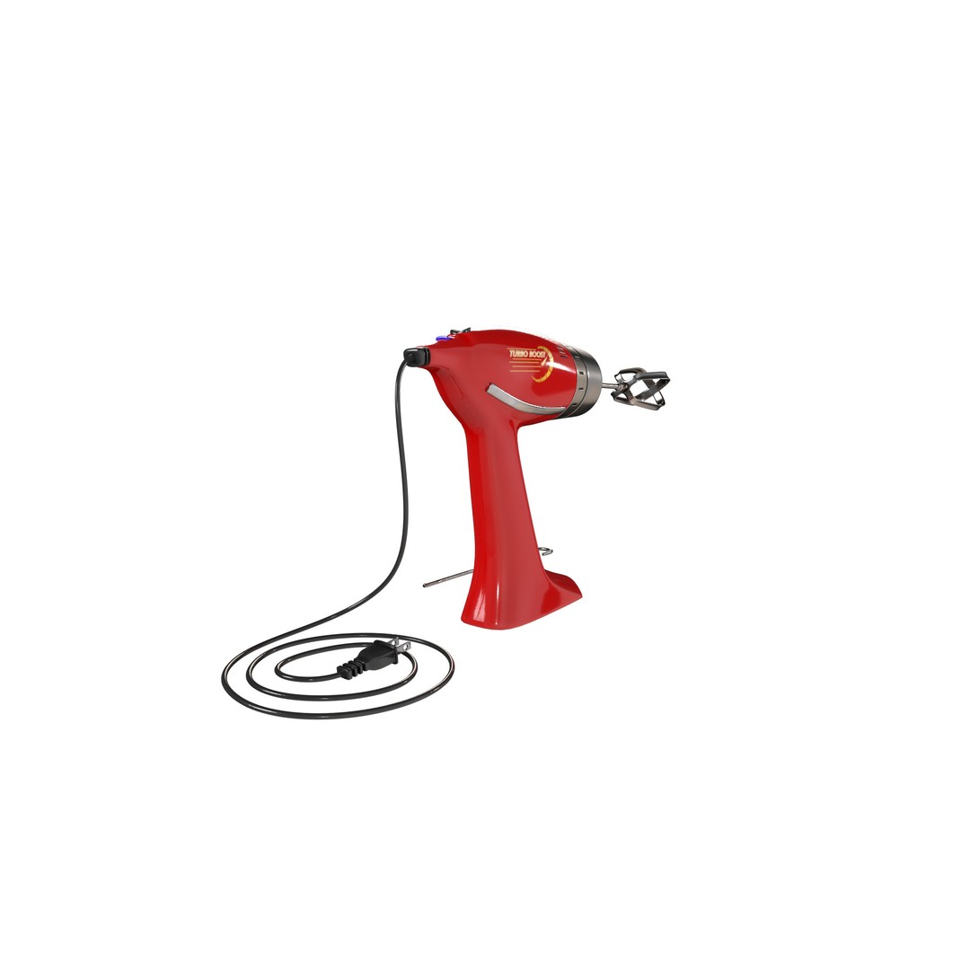 Hand Mixer 3D Model – Realistic Kitchen Appliance, Blender Format - View 9