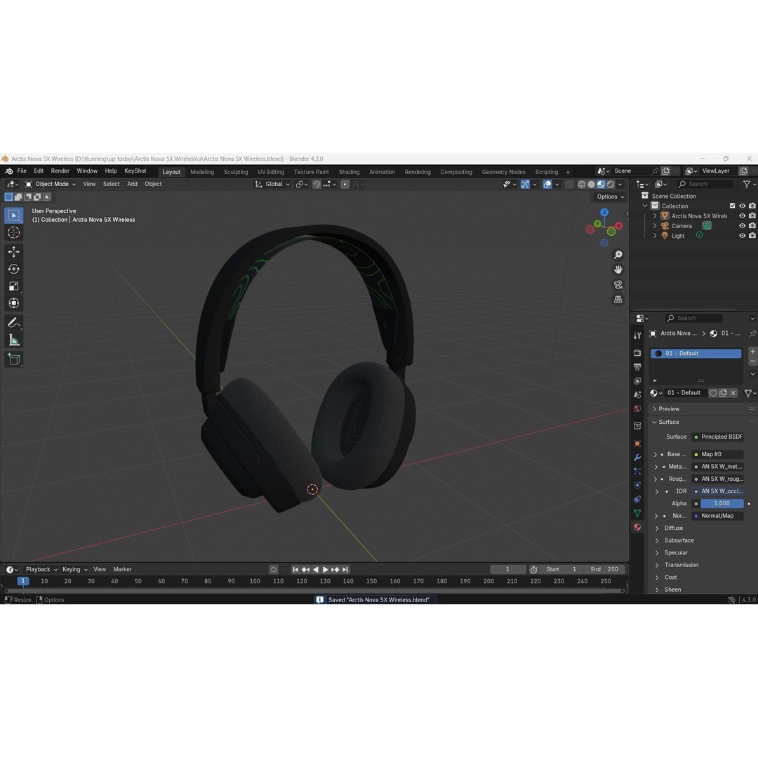 Arctis Nova 5X Wireless 3D Model – Low Poly Audio Headphone, FBX - View 18