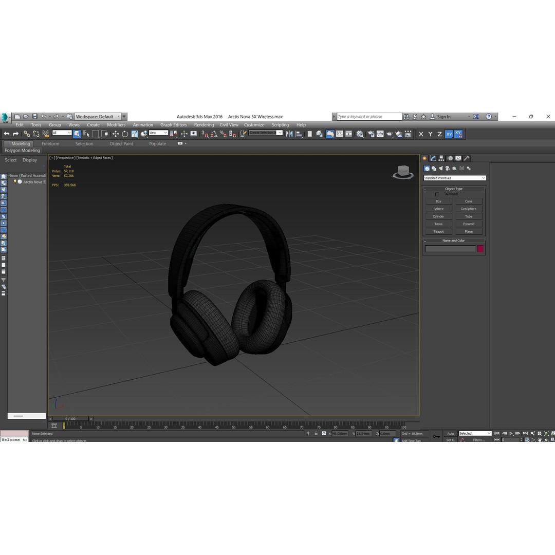 Arctis Nova 5X Wireless 3D Model – Low Poly Audio Headphone, FBX - View 20