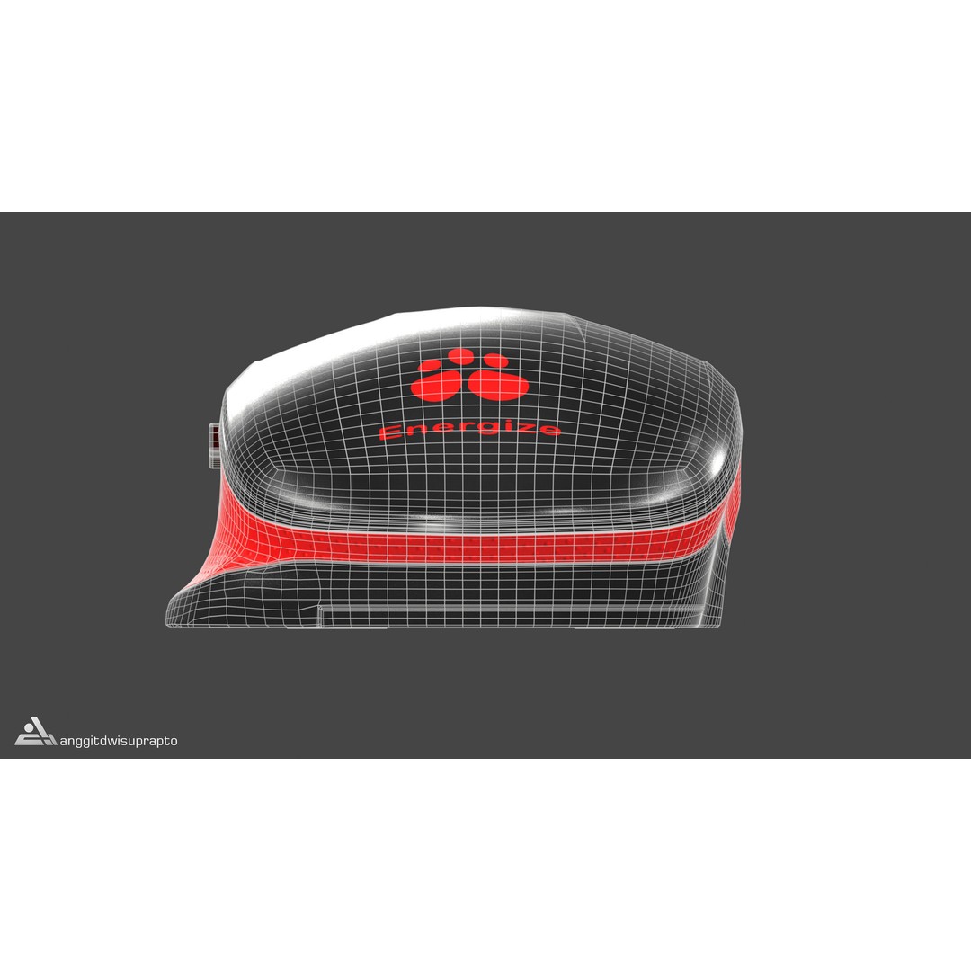 Wireless Mouse 3D Model – Low Poly Ergonomic Design, FBX