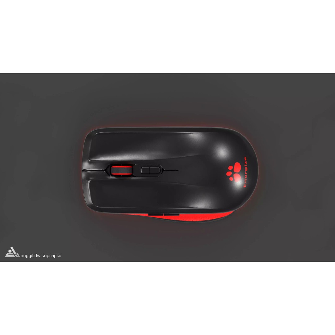 Wireless Mouse 3D Model – Low Poly Ergonomic Design, FBX - View 2