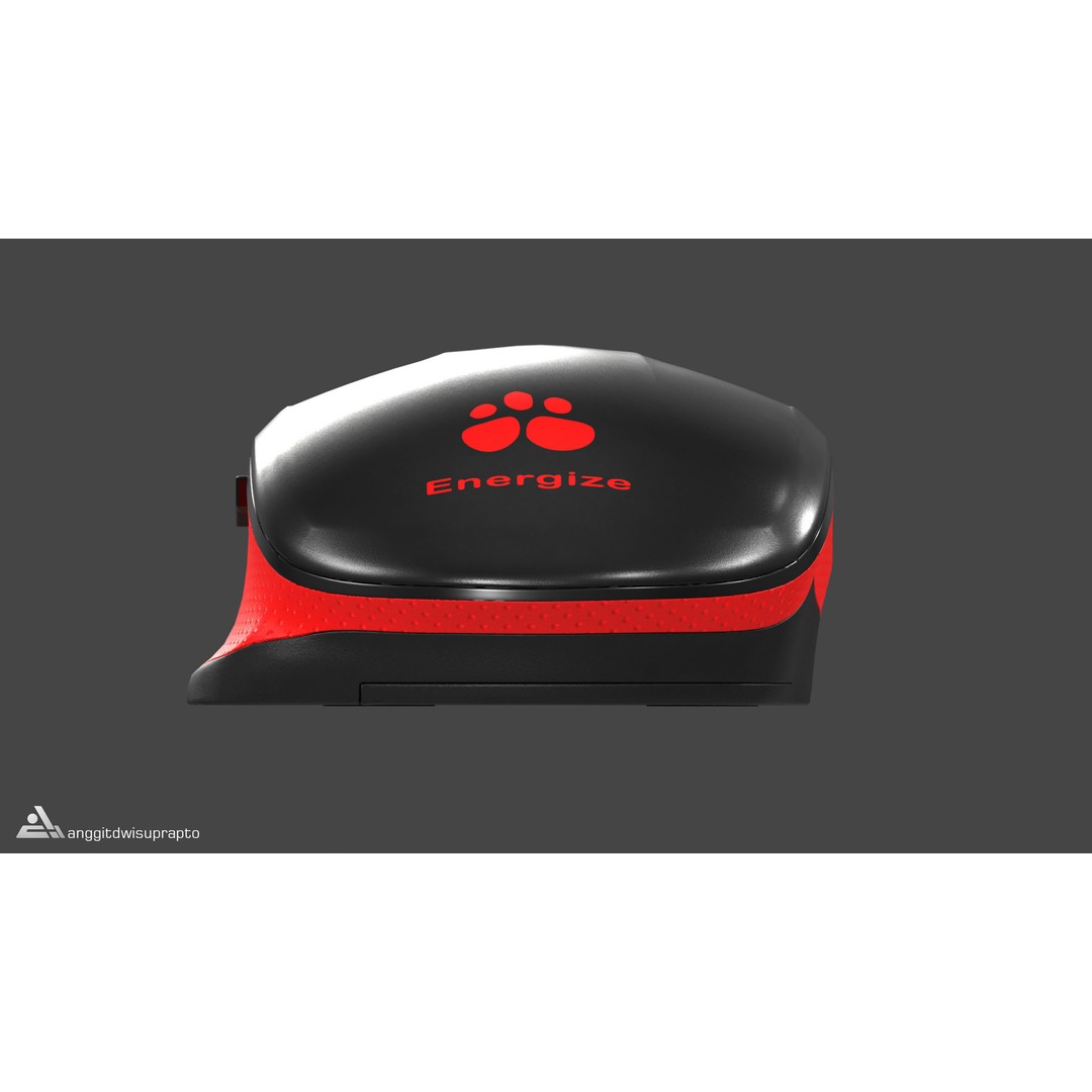 Wireless Mouse 3D Model – Low Poly Ergonomic Design, FBX - View 20