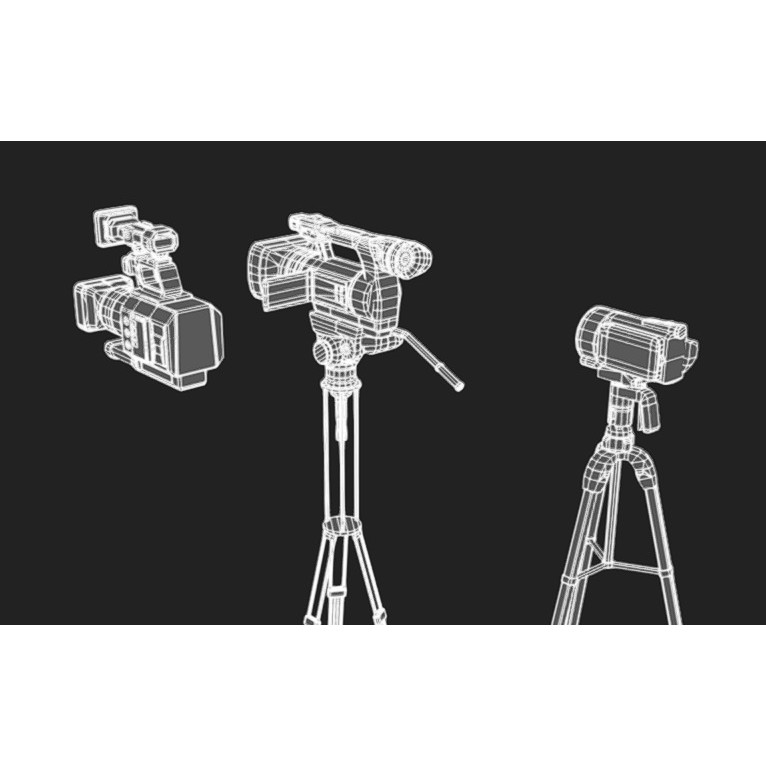 Camcorder 3D Model – Low Poly Game Asset with PBR Textures