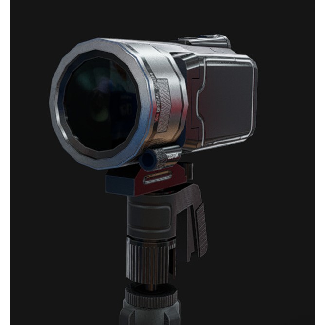Camcorder 3D Model – Low Poly Game Asset with PBR Textures - View 10