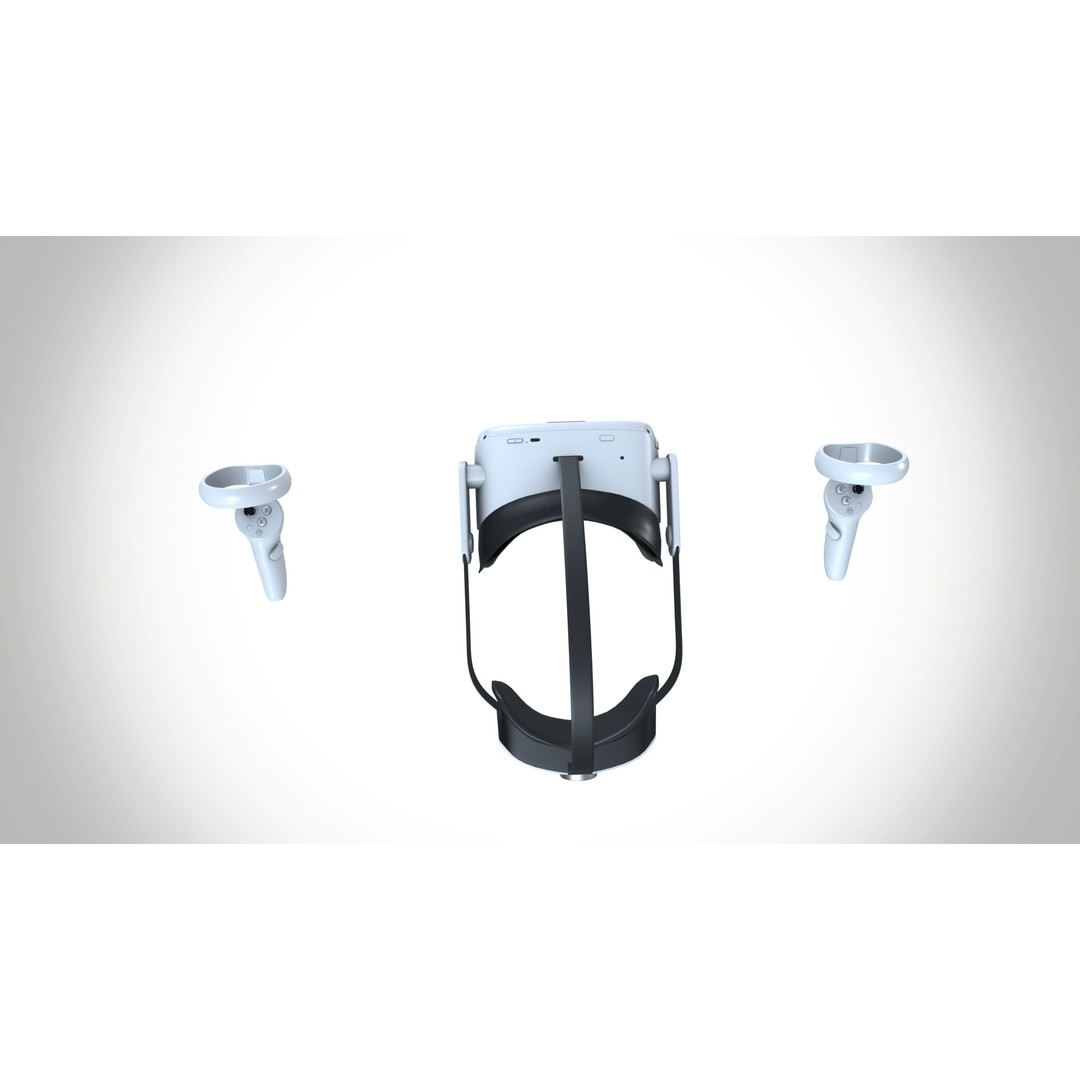 Pico Neo 3 3D Model – Low Poly VR Headset, FBX, Game Ready - View 4