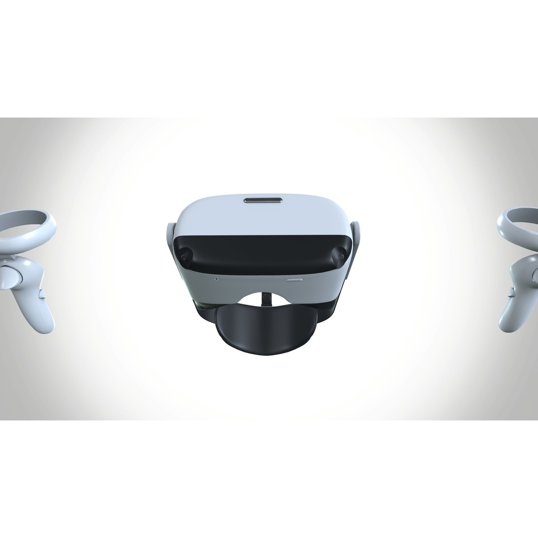 Pico Neo 3 3D Model – Low Poly VR Headset, FBX, Game Ready - View 9