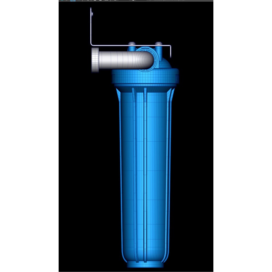 Water Purifier 3D Model – Low Poly Industrial Filter System, FBX - View 7