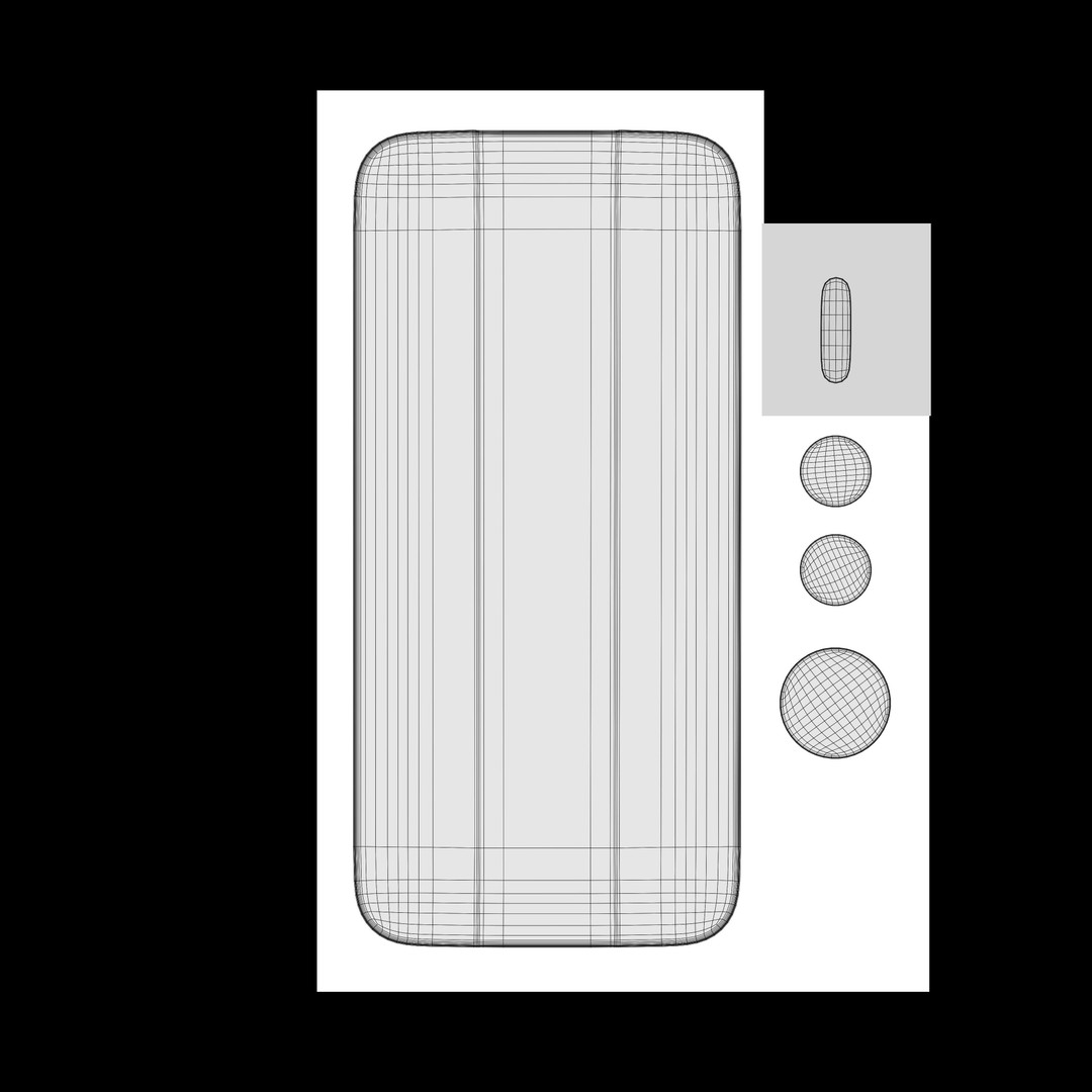 Huawei Pura 70 White 3D Model – Low Poly Game Asset, FBX, PBR Textures - View 13