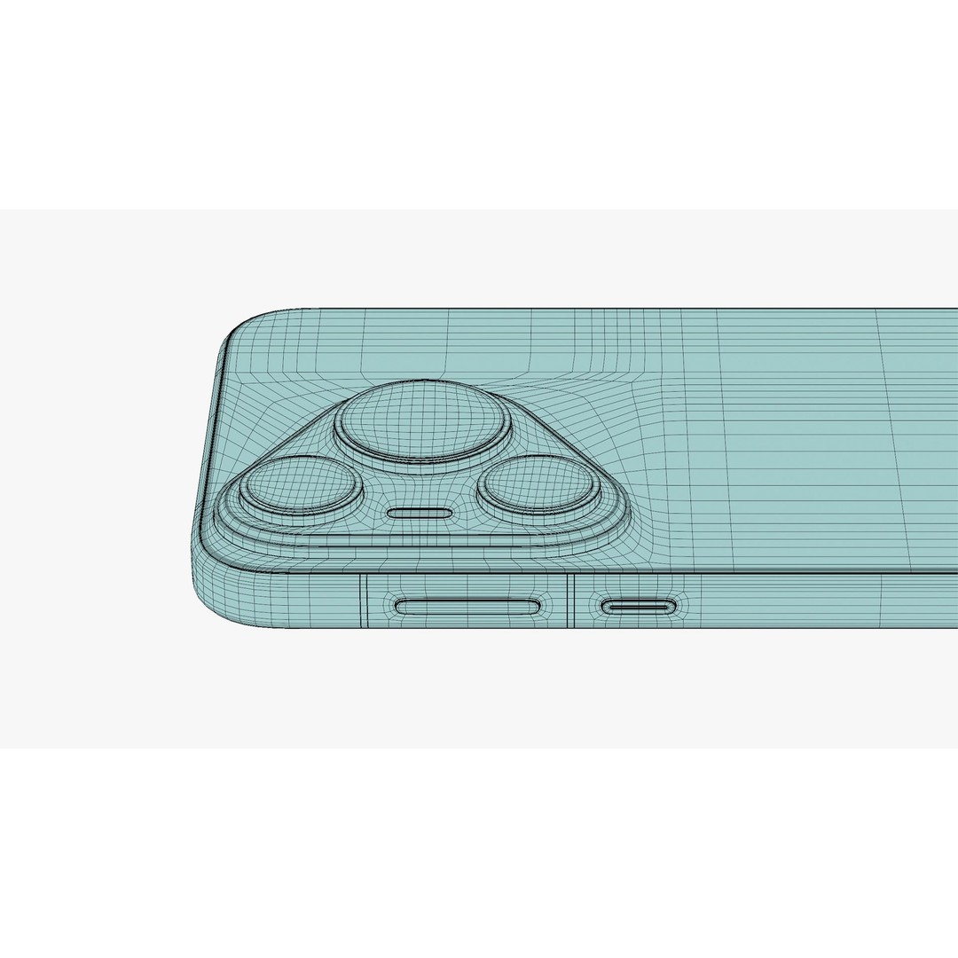 Huawei Pura 70 White 3D Model – Low Poly Game Asset, FBX, PBR Textures - View 18