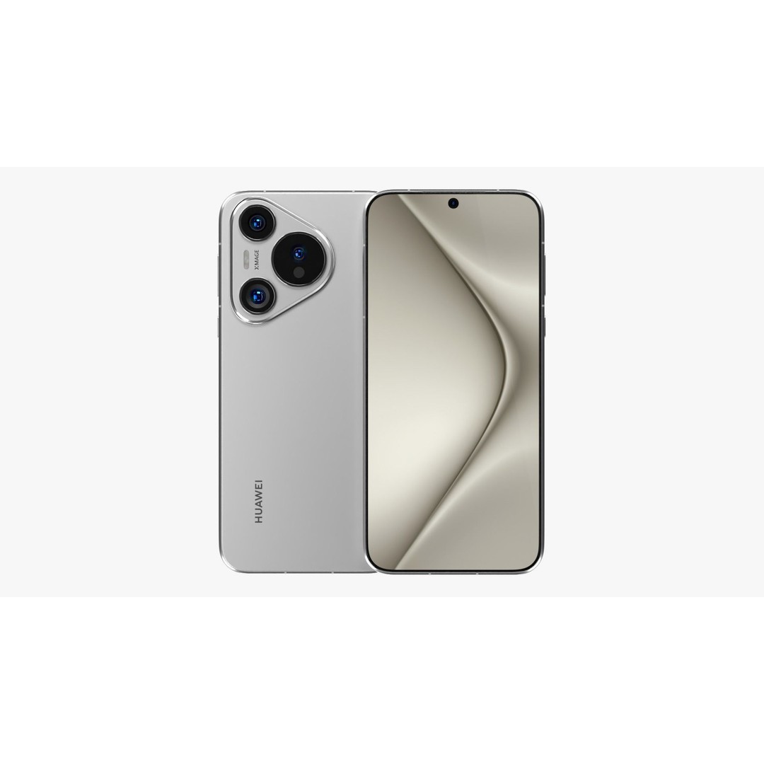 Huawei Pura 70 White 3D Model – Low Poly Game Asset, FBX, PBR Textures - View 3