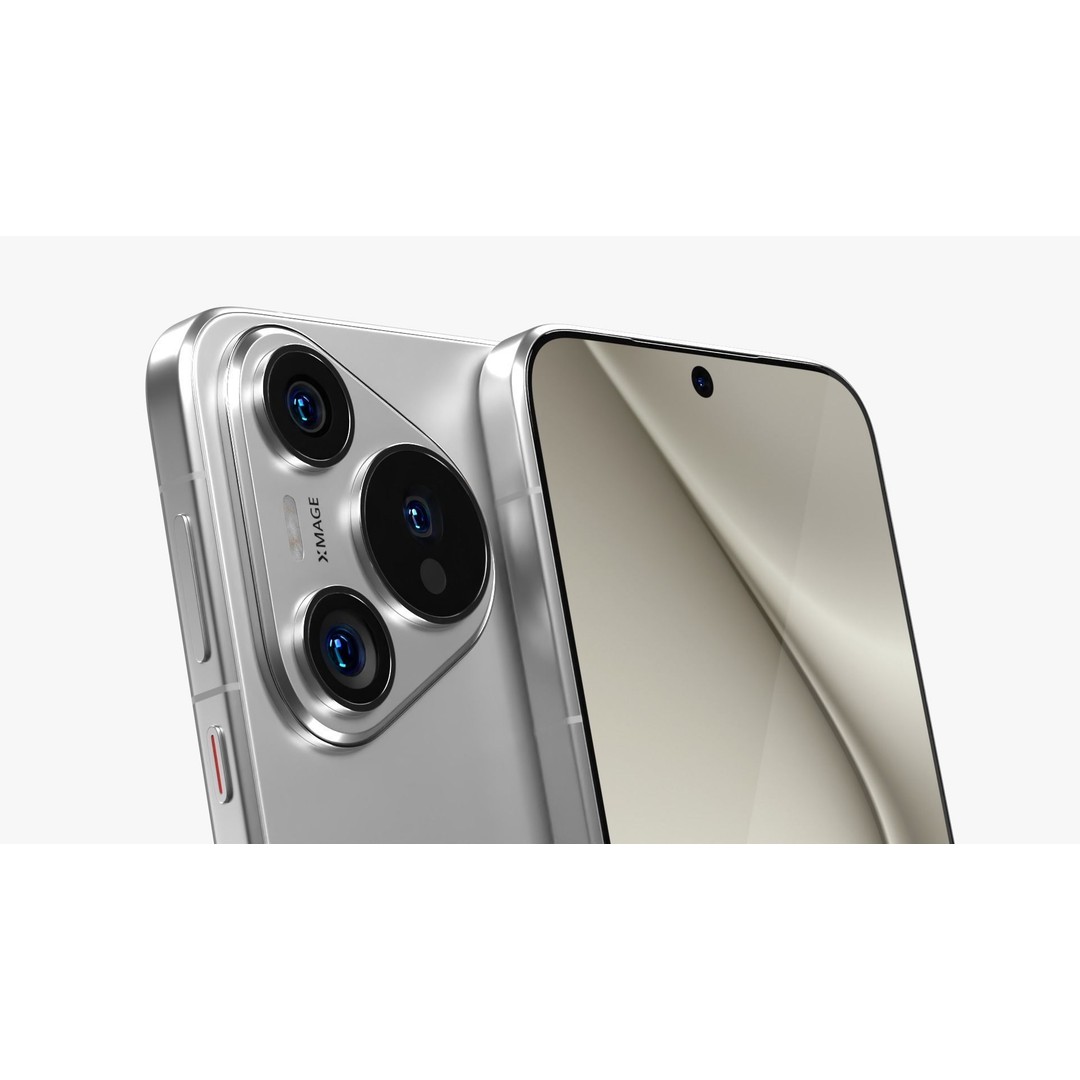 Huawei Pura 70 White 3D Model – Low Poly Game Asset, FBX, PBR Textures - View 5