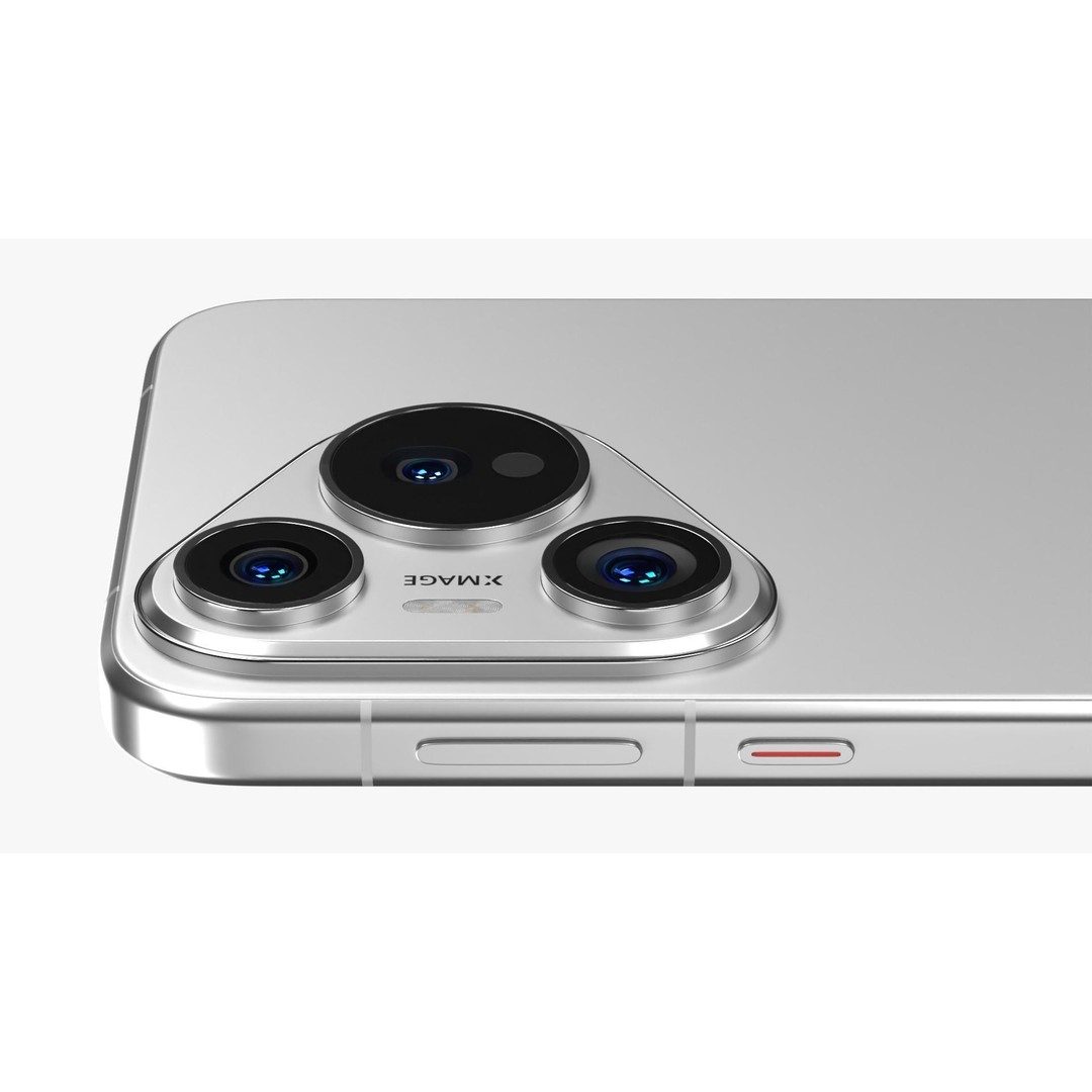 Huawei Pura 70 White 3D Model – Low Poly Game Asset, FBX, PBR Textures - View 7