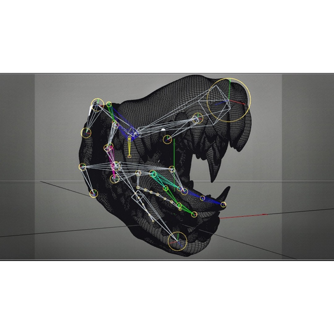 Dragon Teeth 3D Model – Low Poly Game Asset, Rigged, FBX - View 15