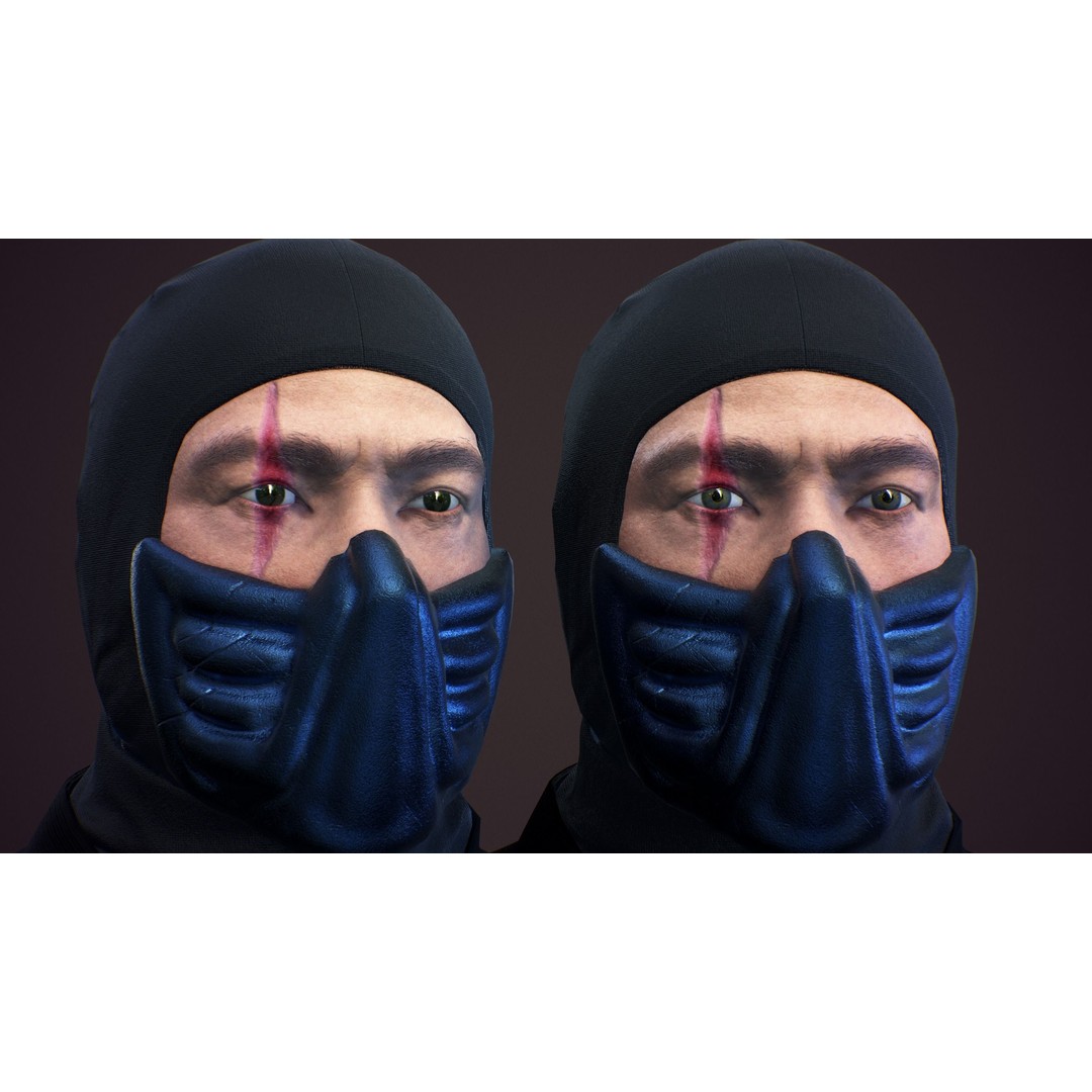 Realistic Eye 3D Model – Low Poly Game Asset with 16 Colors - View 10