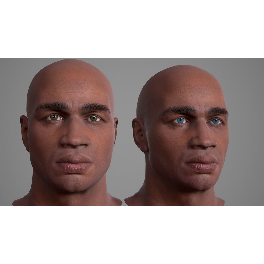 Realistic Eye 3D Model – Low Poly Game Asset with 16 Colors - View 11