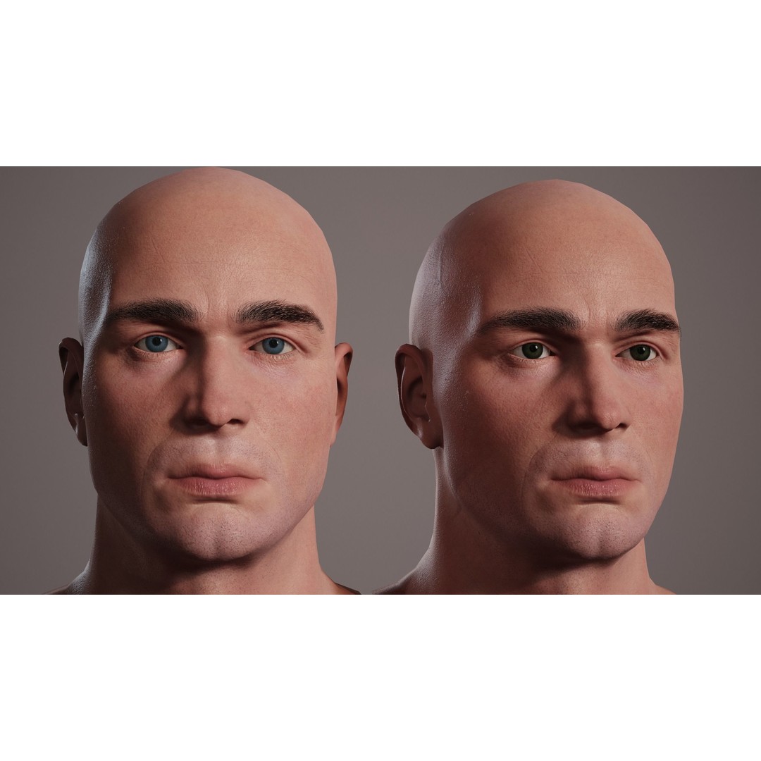 Realistic Eye 3D Model – Low Poly Game Asset with 16 Colors - View 12