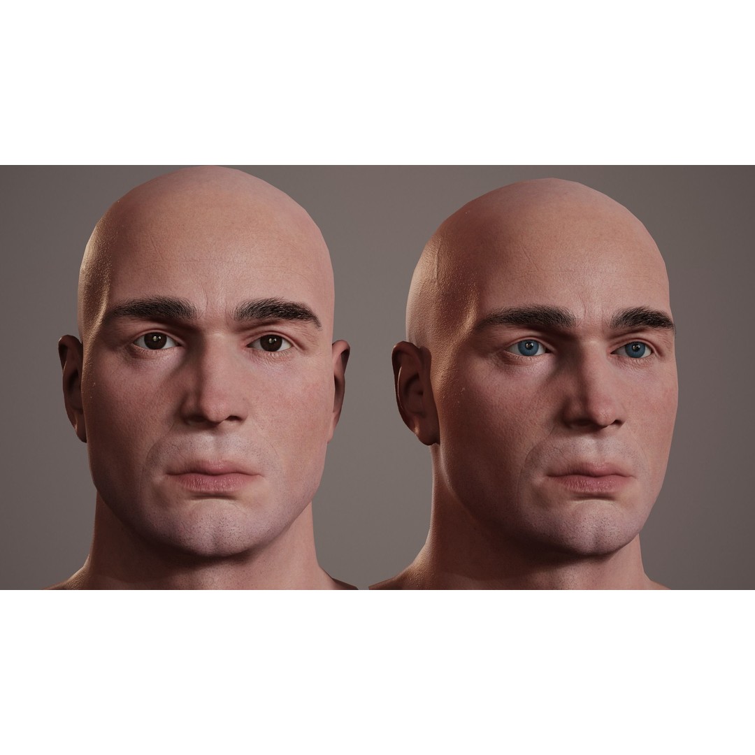 Realistic Eye 3D Model – Low Poly Game Asset with 16 Colors - View 13