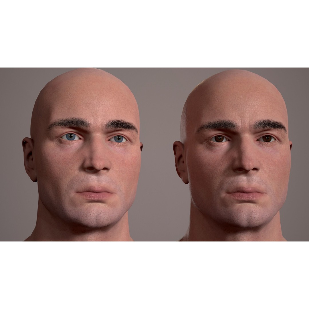 Realistic Eye 3D Model – Low Poly Game Asset with 16 Colors - View 9