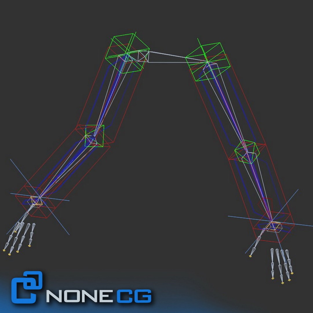 Rigged Male Arms and Hands 3D Model – Detailed Animation Asset, FBX - View 13