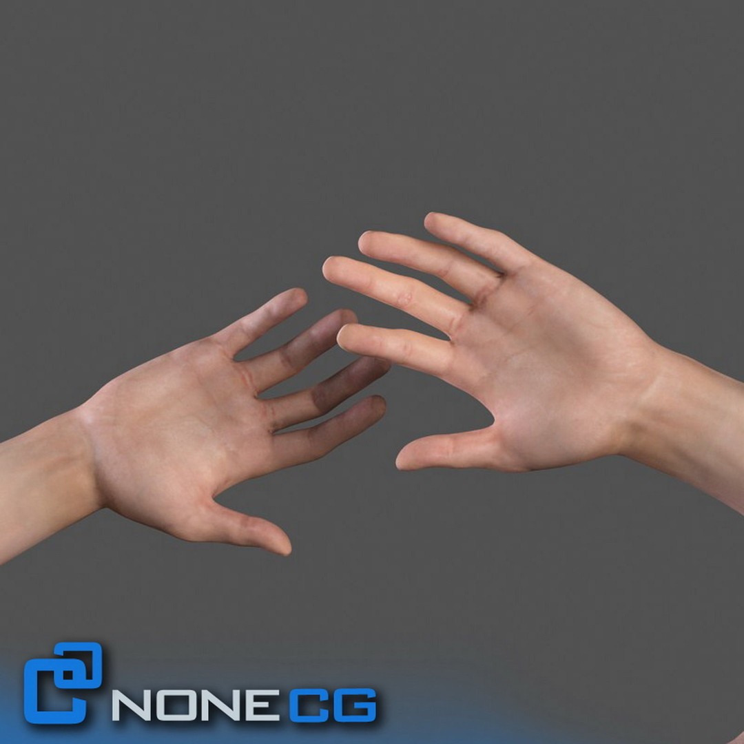 Rigged Male Arms and Hands 3D Model – Detailed Animation Asset, FBX - View 6