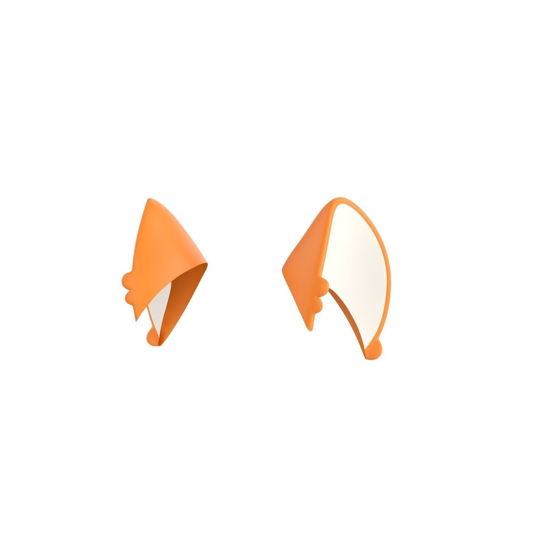Cartoon Ears 3D Model – Cute Character Asset, FBX, PBR Textures - View 10
