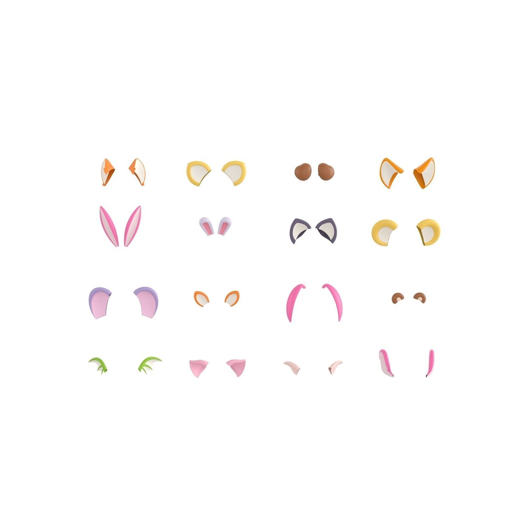 Cartoon Ears 3D Model – Cute Character Asset, FBX, PBR Textures - View 3