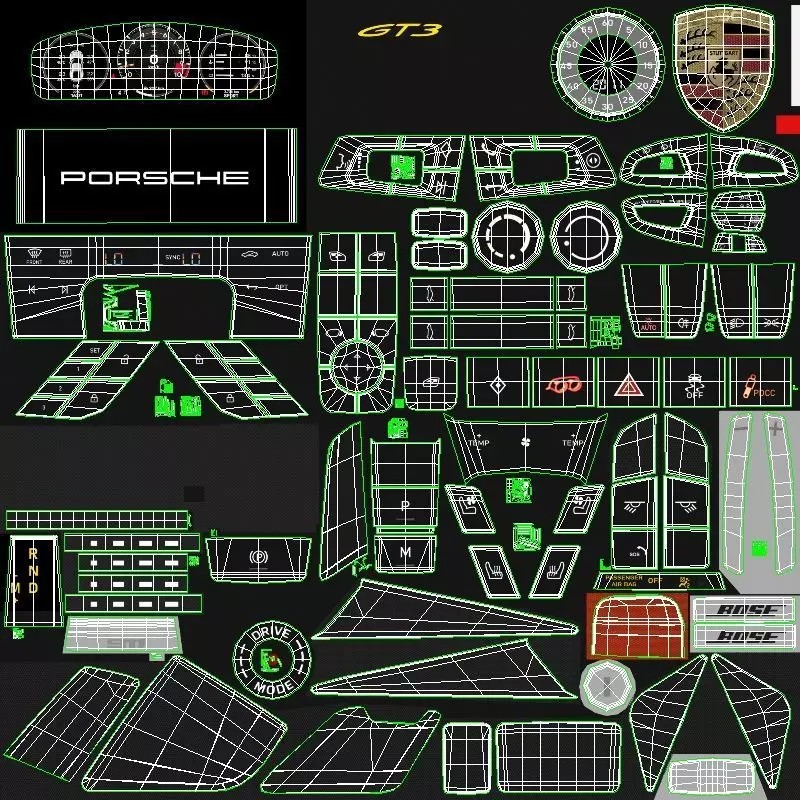 2026 Porsche 911 Carrera 4 GTS Coupe - Game-Ready 3D Model