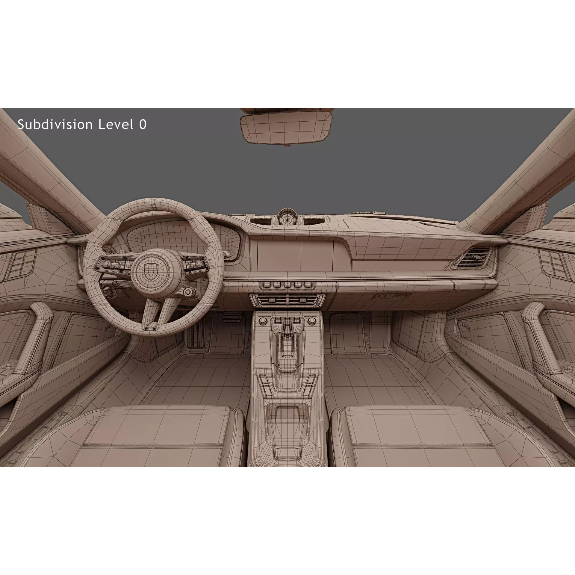 2026 Porsche 911 Carrera 4 GTS Coupe - Game-Ready 3D Model - View 30