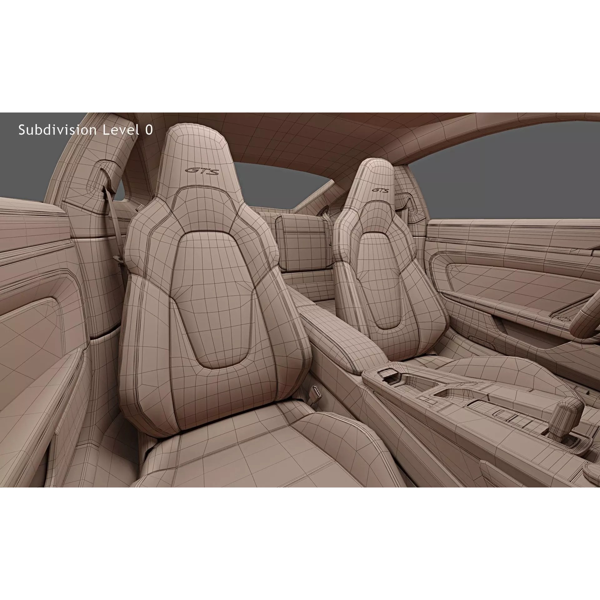 2026 Porsche 911 Carrera 4 GTS Coupe - Game-Ready 3D Model - View 31