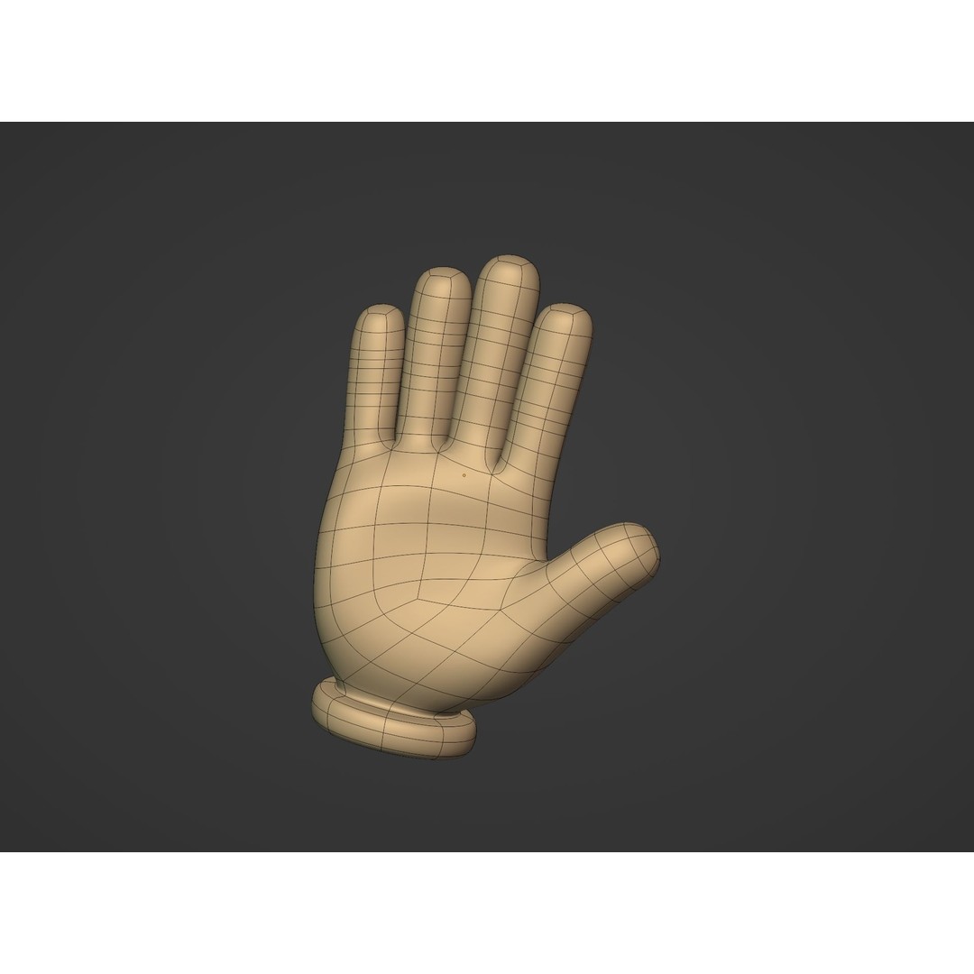 Cartoon Hands 3D Model – Low Poly Character Pack for Animation