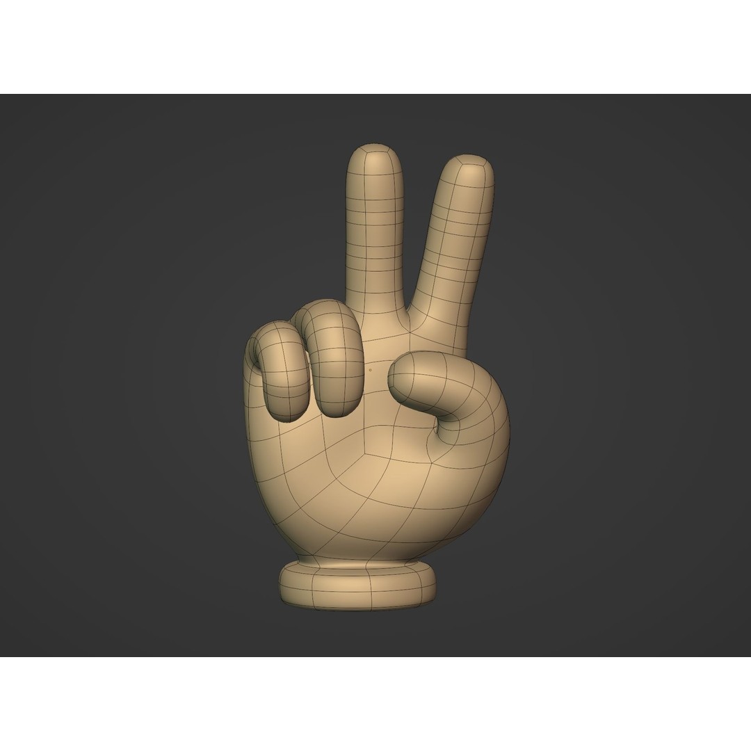 Cartoon Hands 3D Model – Low Poly Character Pack for Animation - View 28