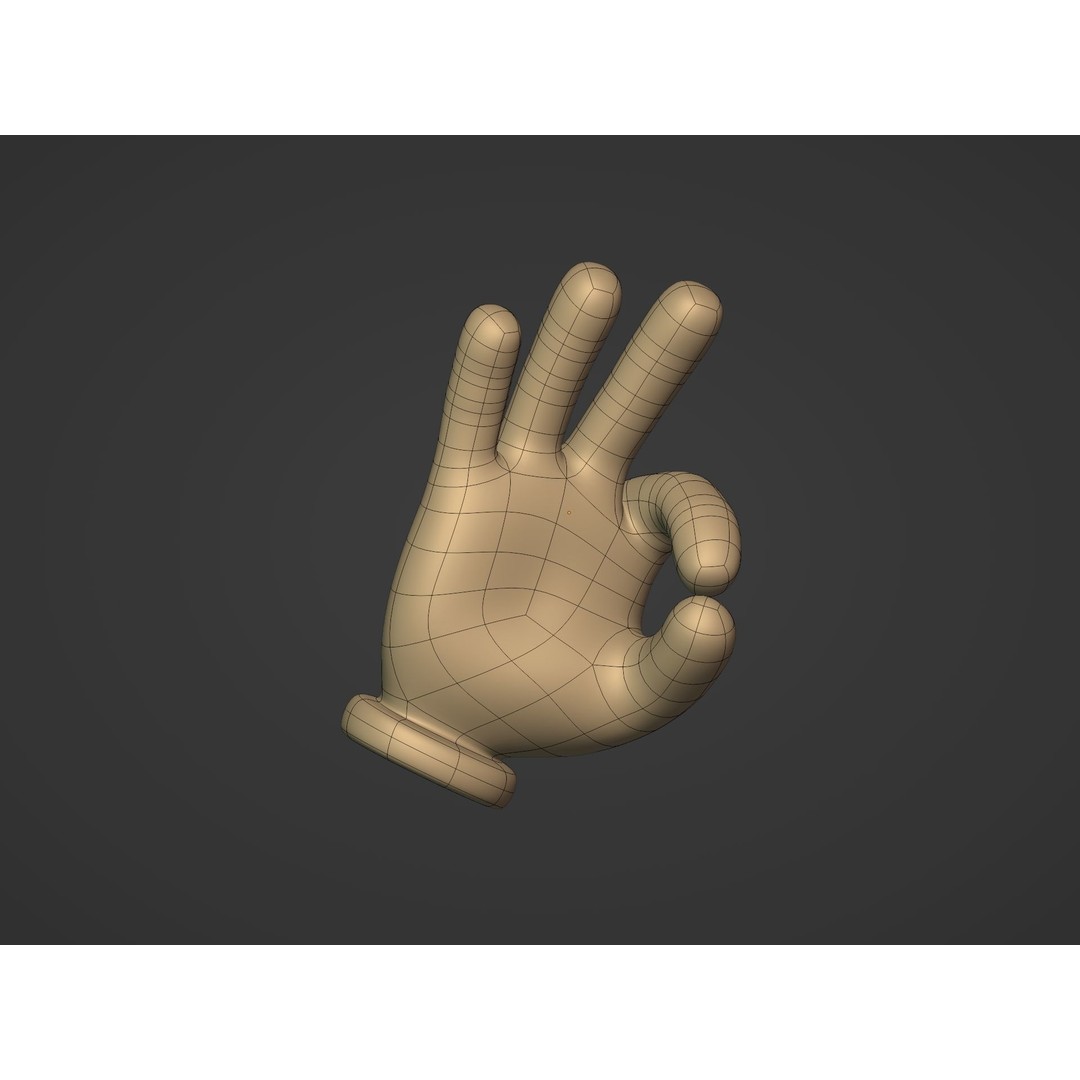 Cartoon Hands 3D Model – Low Poly Character Pack for Animation - View 30