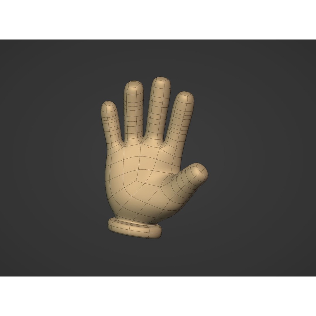 Cartoon Hands 3D Model – Low Poly Character Pack for Animation - View 32