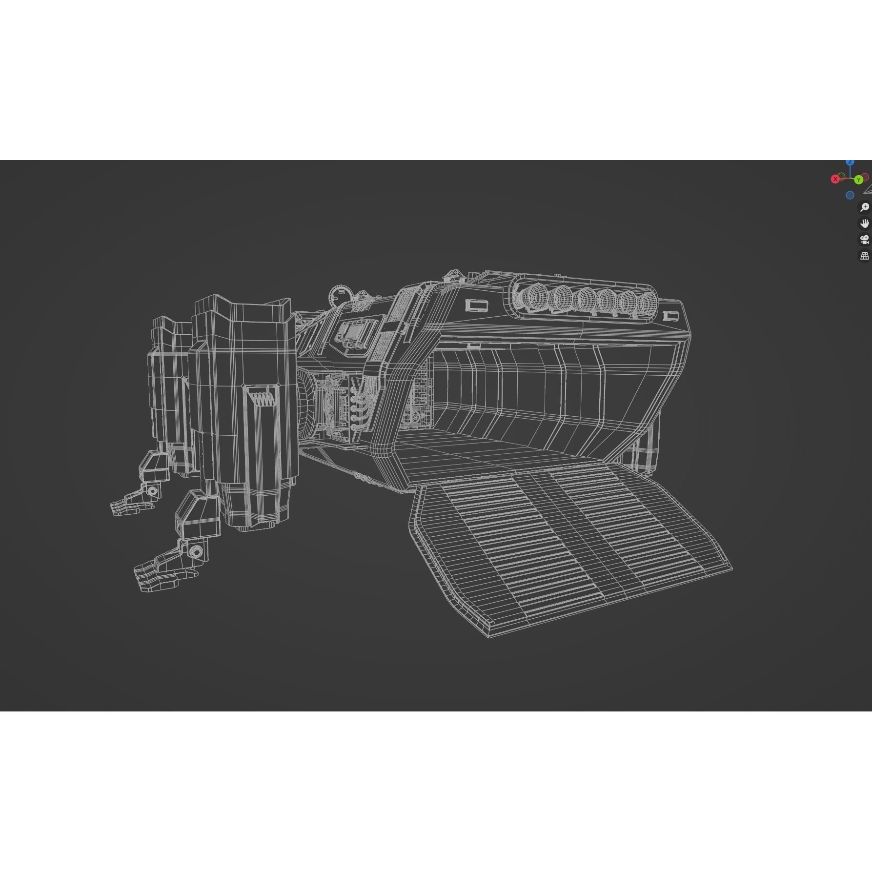 Hercules Mars Lander - Game-Ready 3D Model - View 14