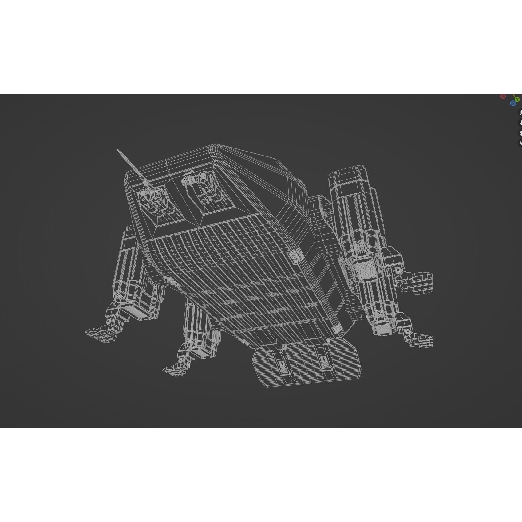 Hercules Mars Lander - Game-Ready 3D Model - View 16