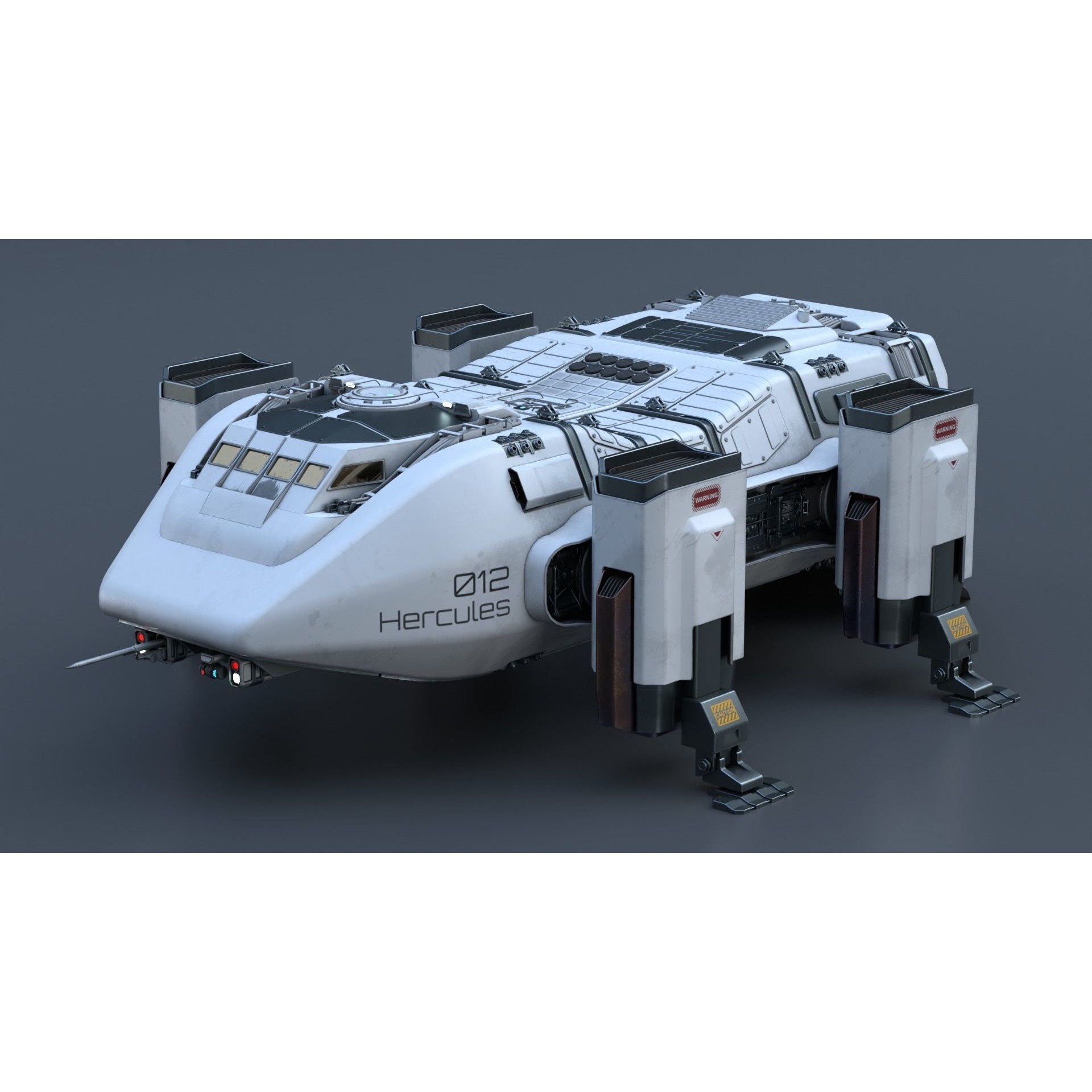 Hercules Mars Lander - Game-Ready 3D Model - View 3