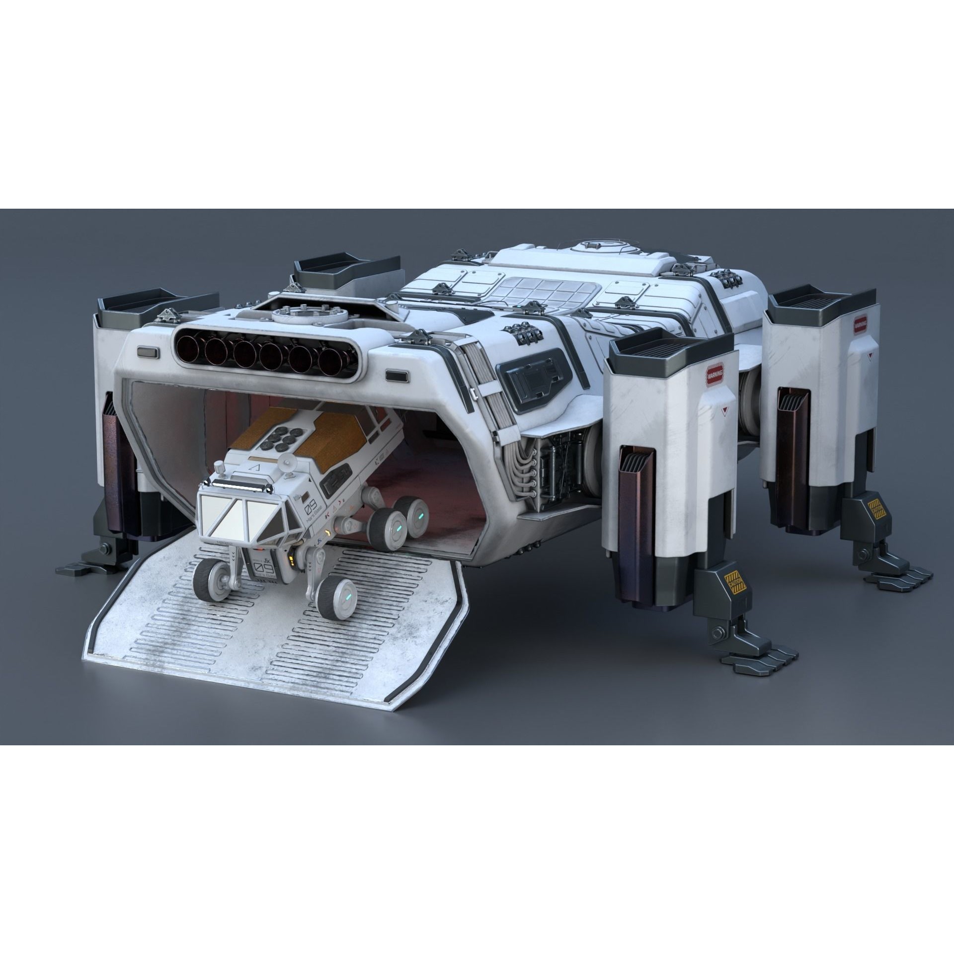 Hercules Mars Lander - Game-Ready 3D Model - View 4