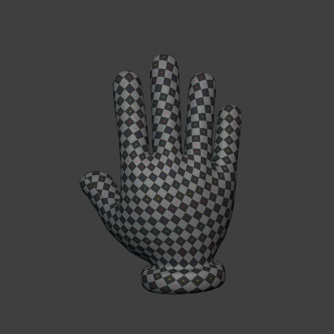 Cartoon Hand 3D Model – Rigged Low-Poly Character Asset, FBX - View 7