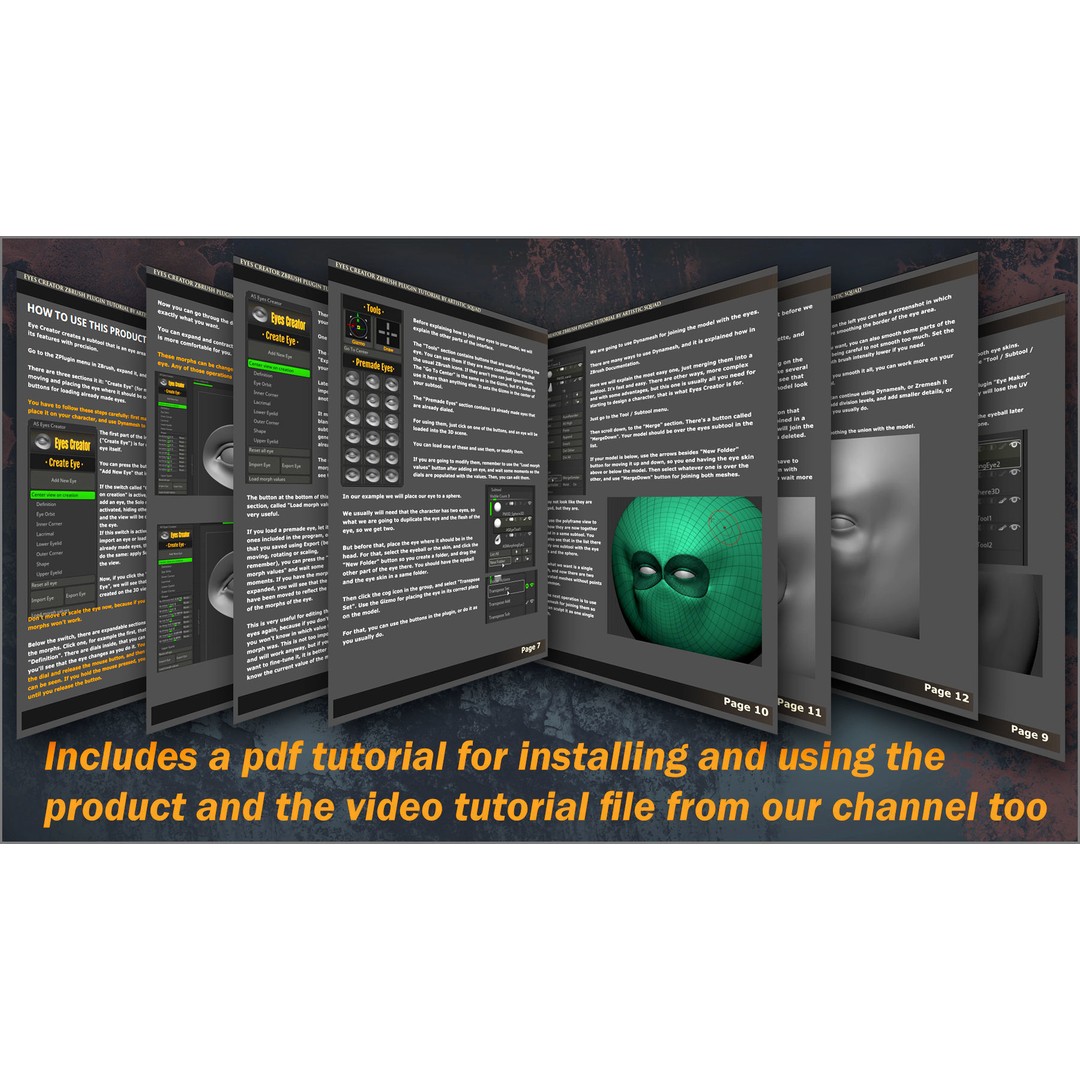 Eyes Creator 3D Model – ZBrush Plugin for Custom Eye Morphing - View 9